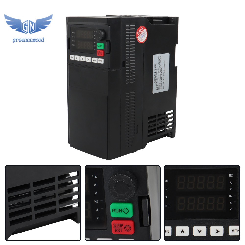 CNC 1 To 3 Phase 7.5KW 10HP 220V Variable Frequency Drive Inverter VFD VSD
