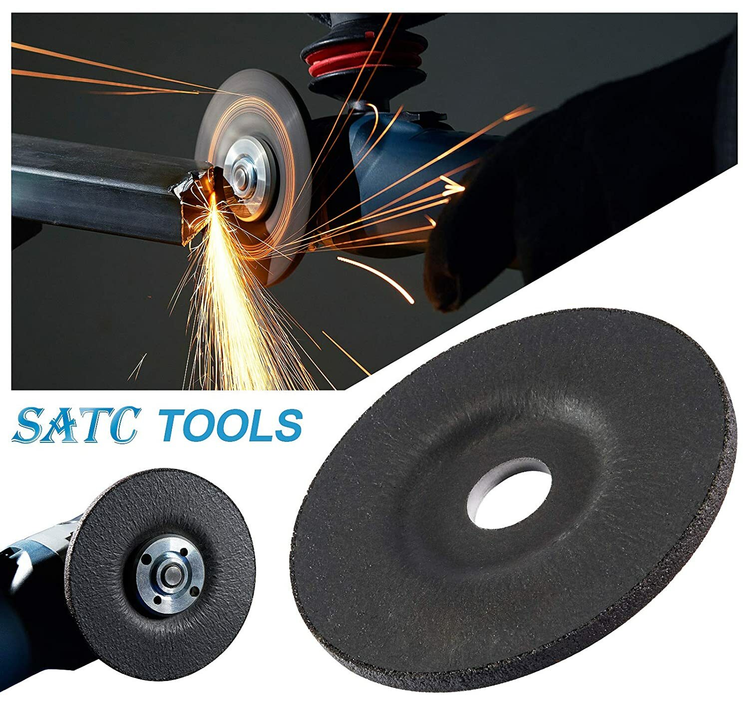 25PACK 4-1/2″ x1/4″ x7/8″ Type 27 Metal Steel Grinding Wheels For Grinder 4.5″