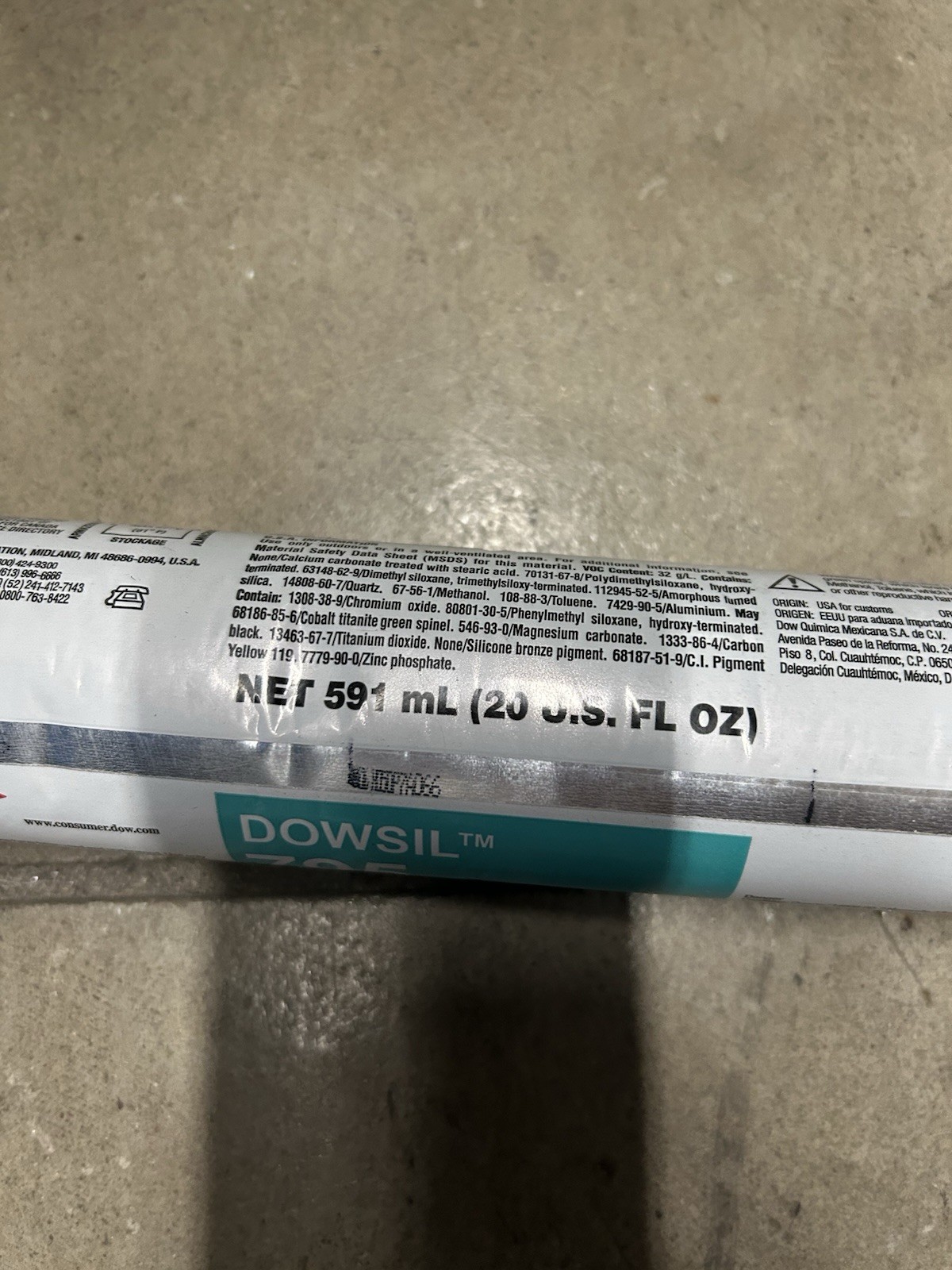 Dowsil 795 Silicone Building Sealant Sausage Pack 591 mL (20 fl oz) 1 unit