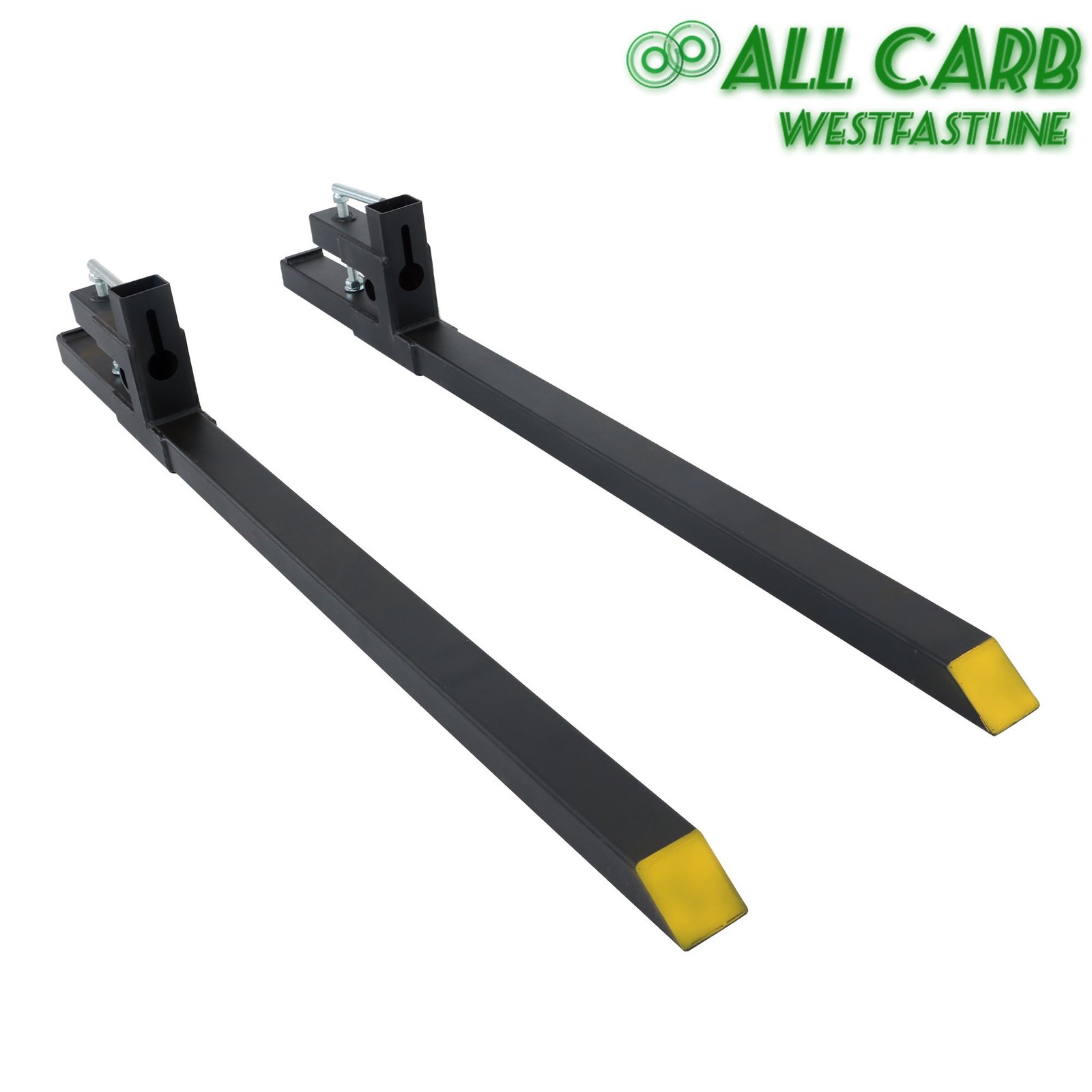 For Tractor Bucket Loader Tractor Skid Steer Clamp on Pallet Forks 60″ 2000 lbs
