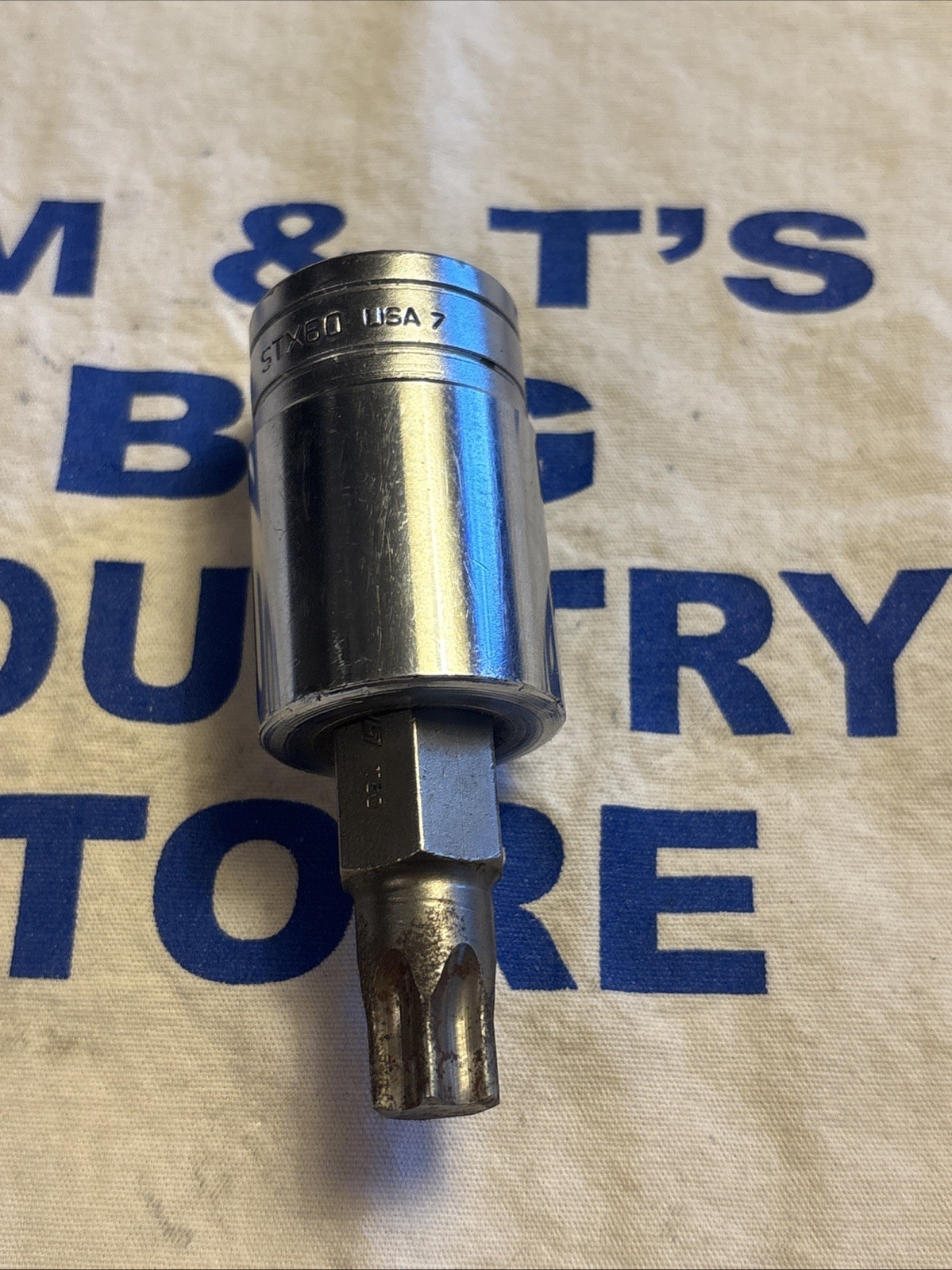1987 Snap-on Tools USA 1/2″ Drive T60 Standard Bit Socket Driver STX60