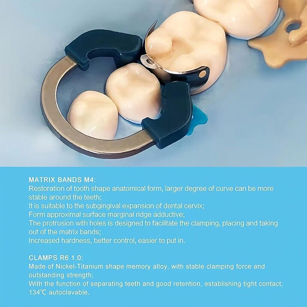 Dental Matrix Bands Ring Sectional Matrice Clamp Fit Garrison Palodent V3 System