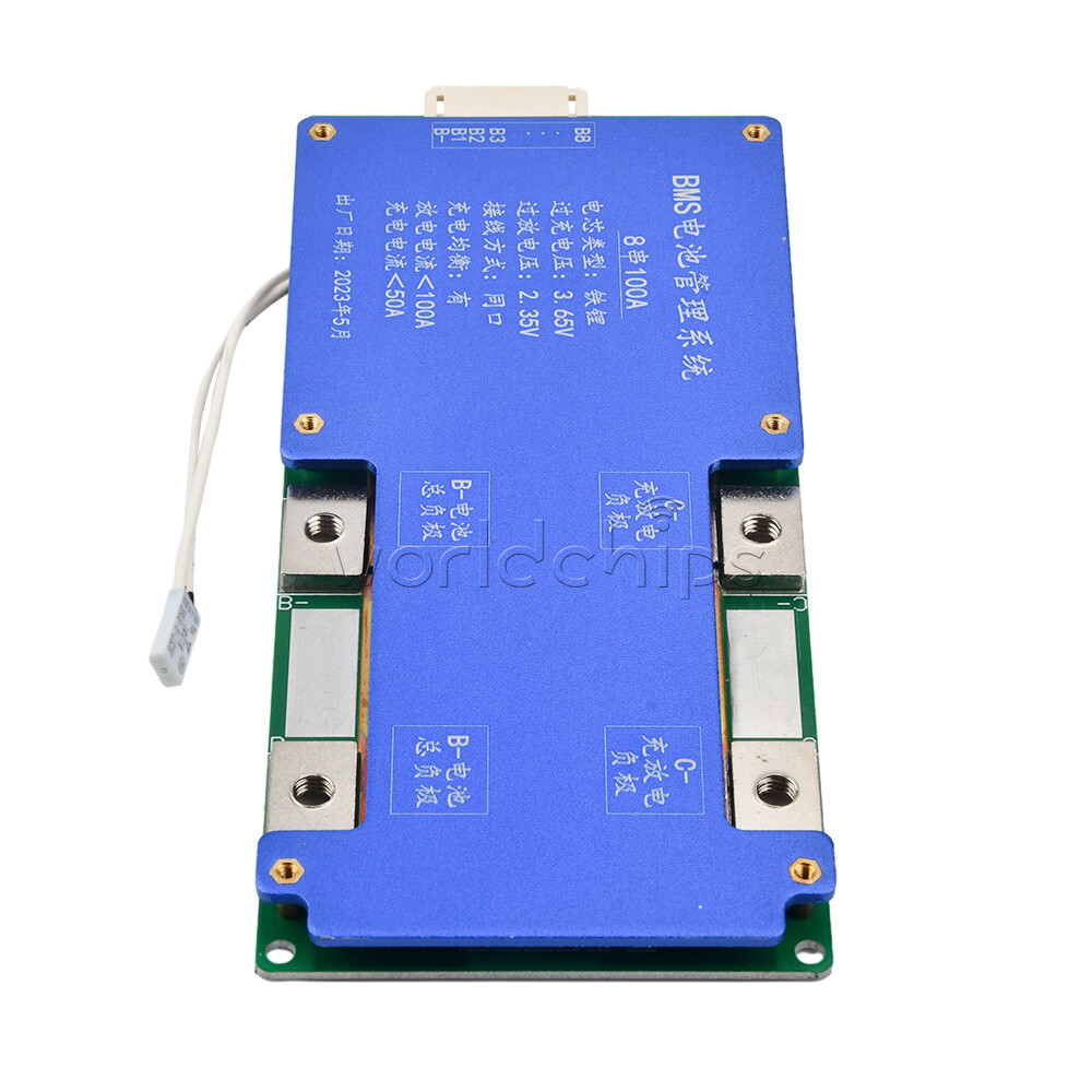 8S 24V / 4S 14.6V100A BMS LiFePO4 Battery Balance Charge Protection Board Module