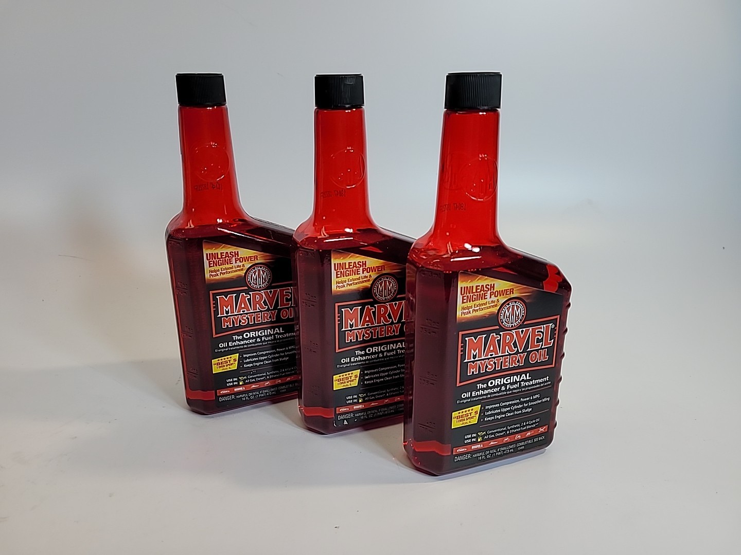 Marvel Mystery Oil -Oil Enhancer And Fuel Treatment 16 Oz.Each, 3 Pack