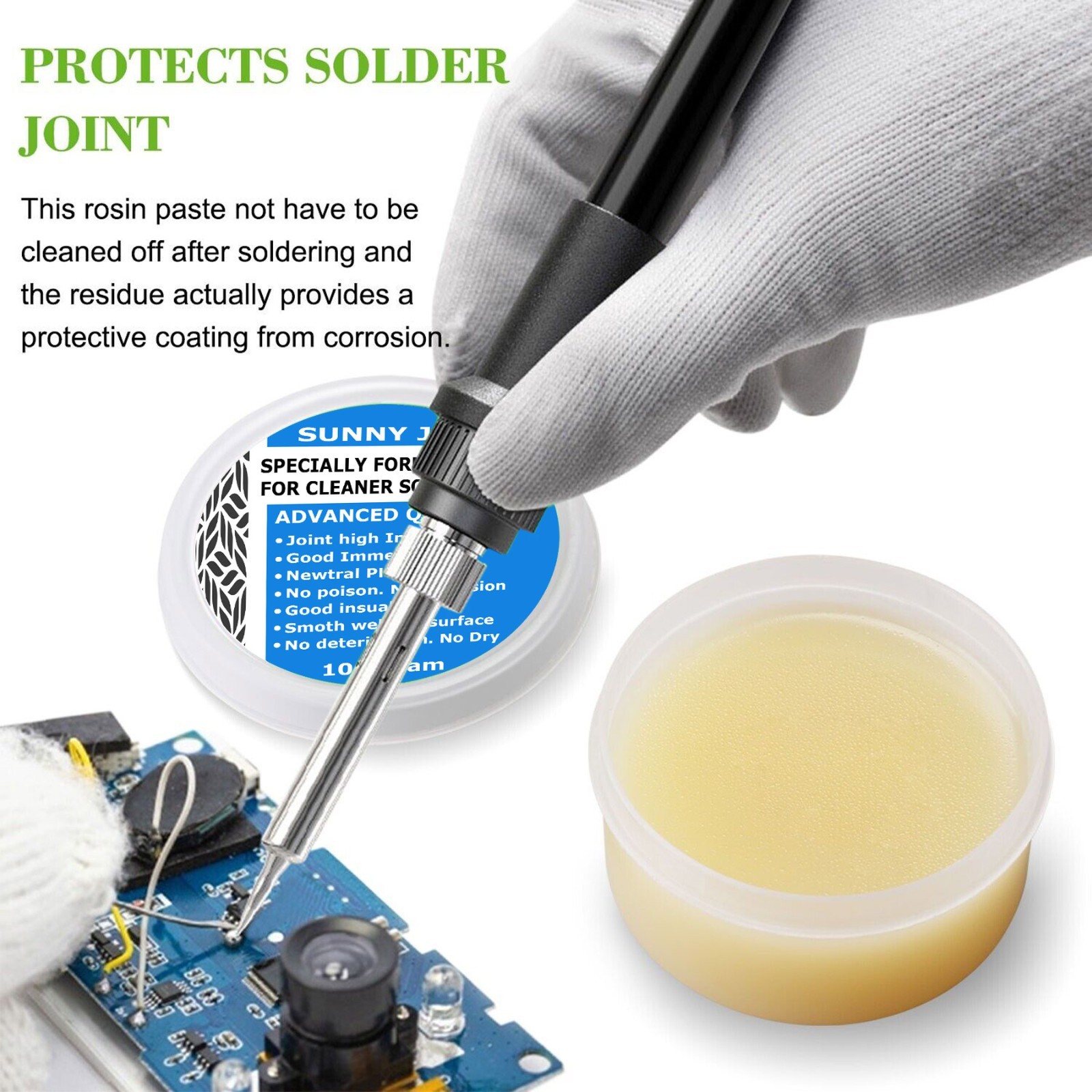 100 Gram Quality Metal Cased Rosin Soldering Flux Paste Solder Welding Grease