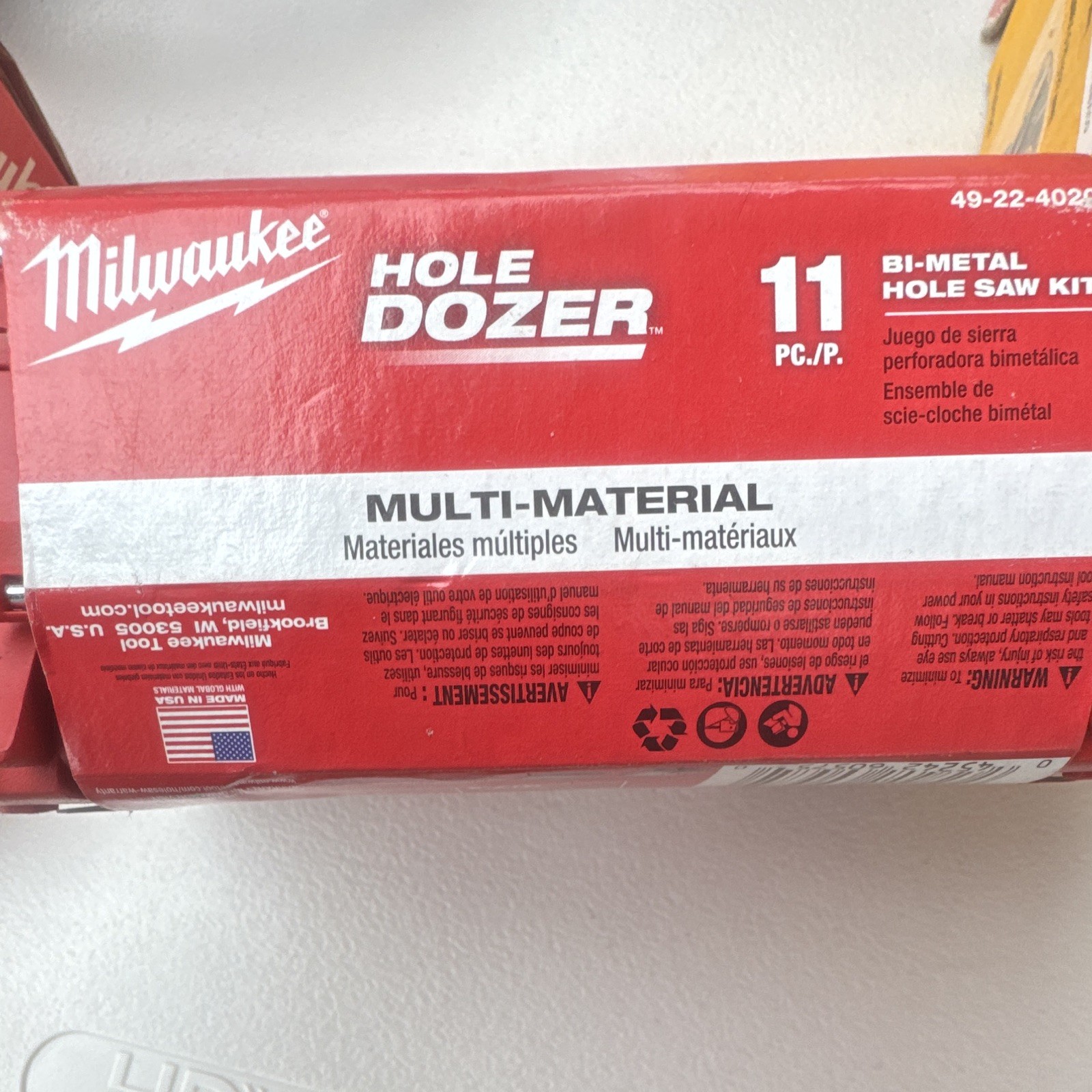 Milwaukee Hole Dozer Multi-Material Bi-Metal Hole Saw Kit 11-Pc 49-22-4020