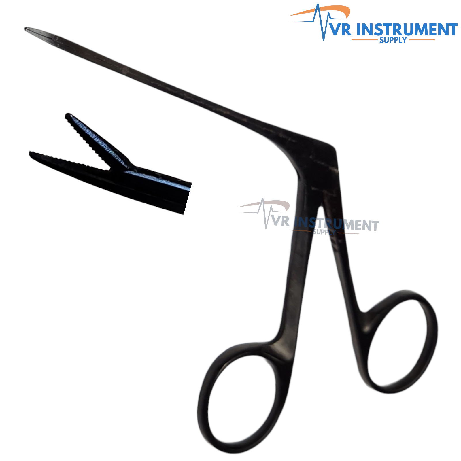 Micro Alligator EAR Forceps 3″ Sinus Black Coated Surgical ENT Instruments