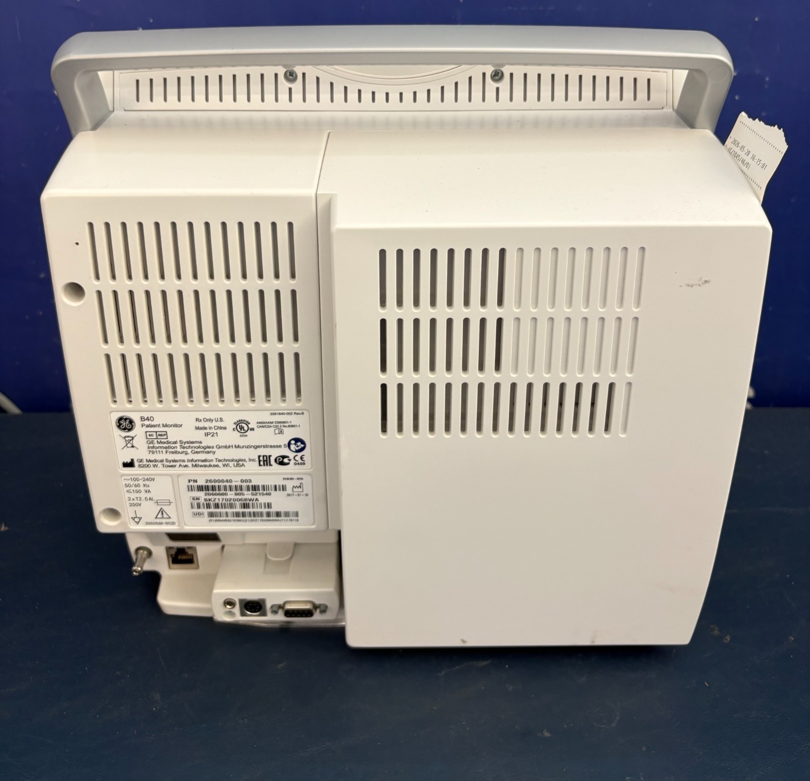 GE B40 Patient Monitor w/ SpO2 Module