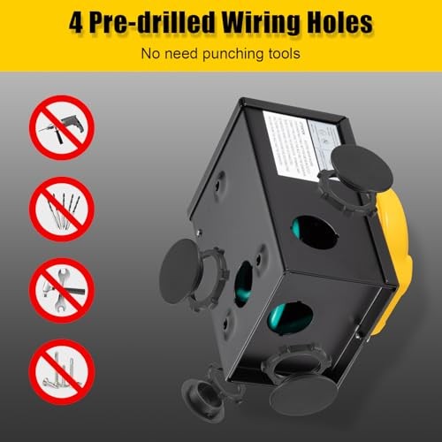30 Amp NEMA L5-30P Generator Power Inlet Box, ETL Certified, Weatherproof