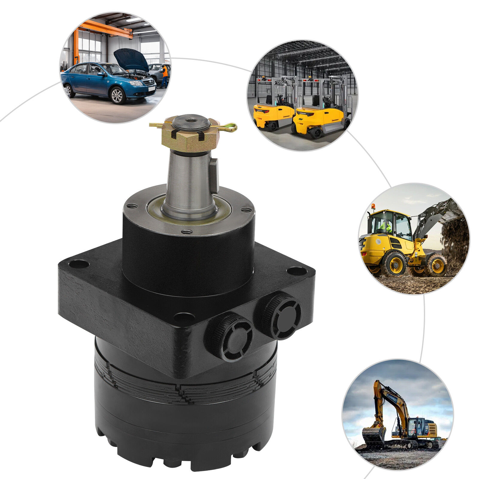Hydraulic Motor Cast Iron Hydraulic Motor High Torque Hydraulic Motor 5102682YP