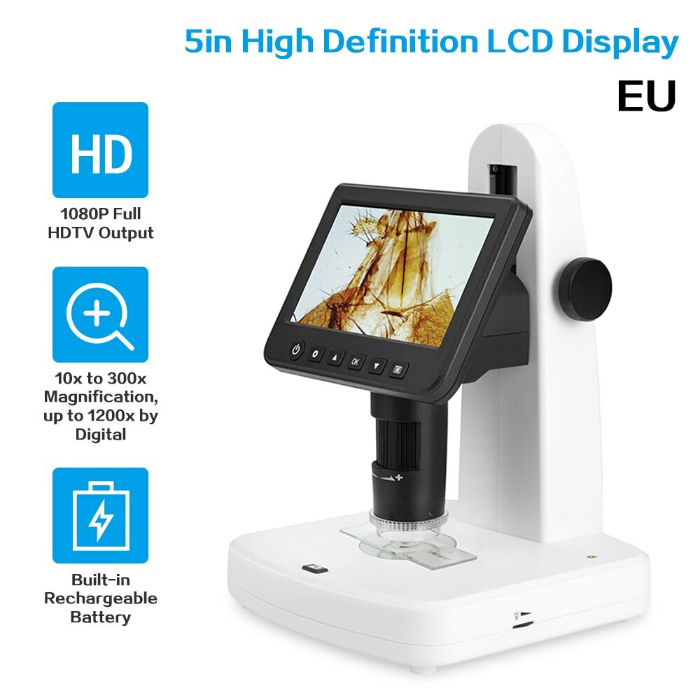 Vividia LM-058 Tabletop Stand-Alone Portable LCD/TV/USB Digital Microscope 5″
