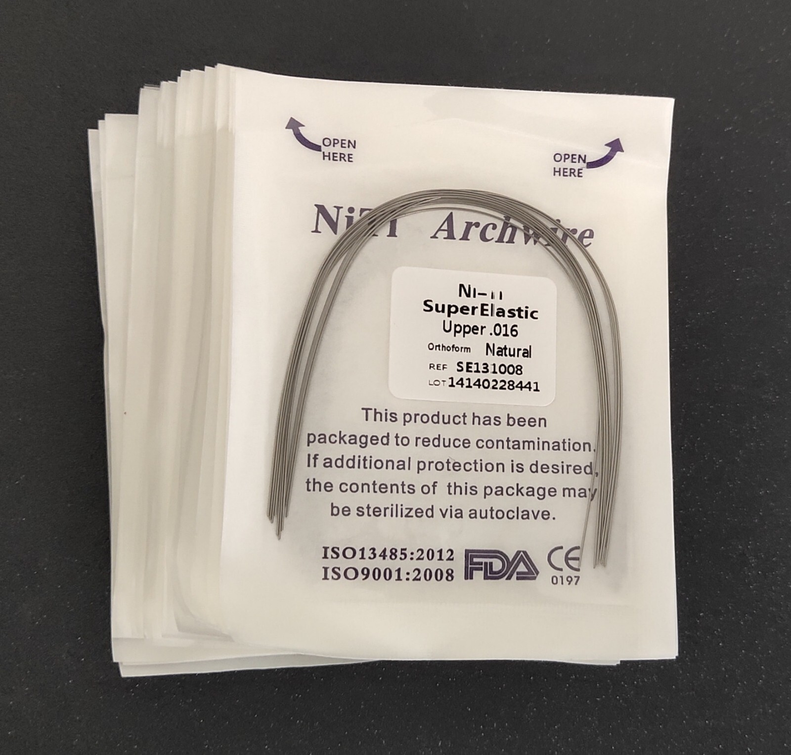 10Pcs Dental Orthodontic Super Elastic Wire Niti Round Arch Wires Ovoid/Natural