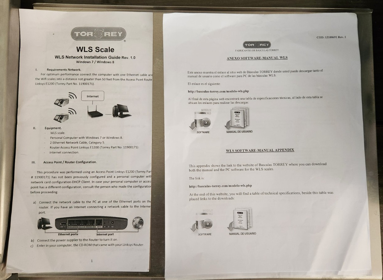 Tor Rey WLS-40L 40 lb. WiFi Thermal Label Printing Scale, Legal for Trade