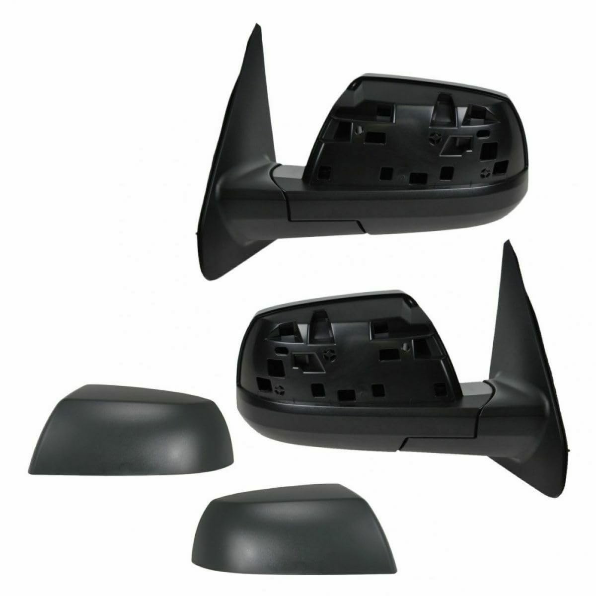 2pcs Textured Heated Mirrors for Sequoia 08-13 Tundra 07-13 Power Turn Signal
