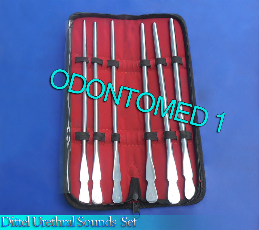 DITTEL URETHRAL SOUNDS Set Of 6 Urology Surgical Medical