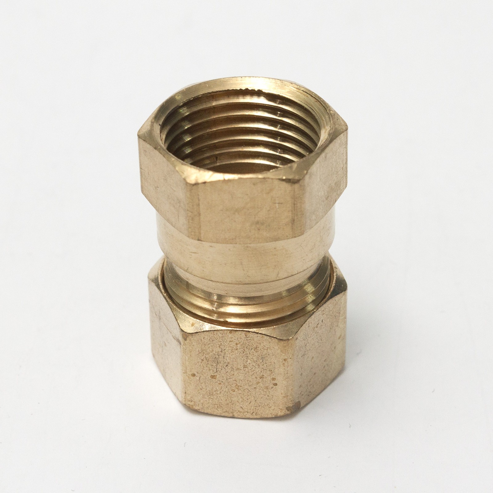 Brass 5/8-Inch OD x 1/2-Inch Female NPT Compression Connector FittingPack of 5