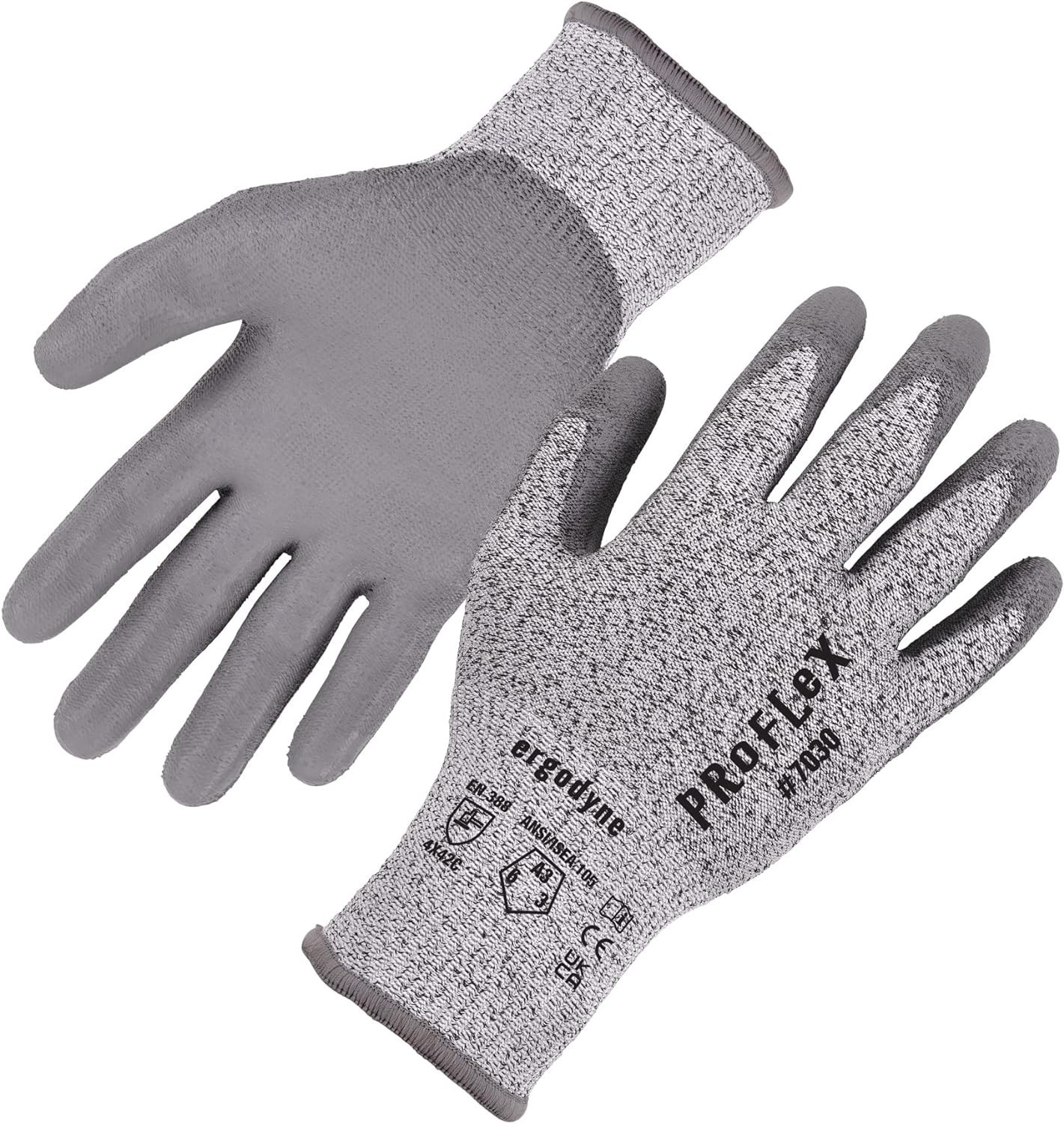 ProFlex 7030 Cut Resistant Work Gloves, ANSI A3, PU Coated Palms for Flexible…