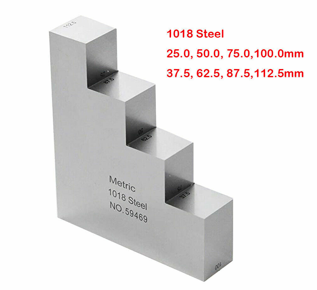Tipsy Step 1018 Steel Calibration Test Block NDT for Ultrasonic Thickness Gauge