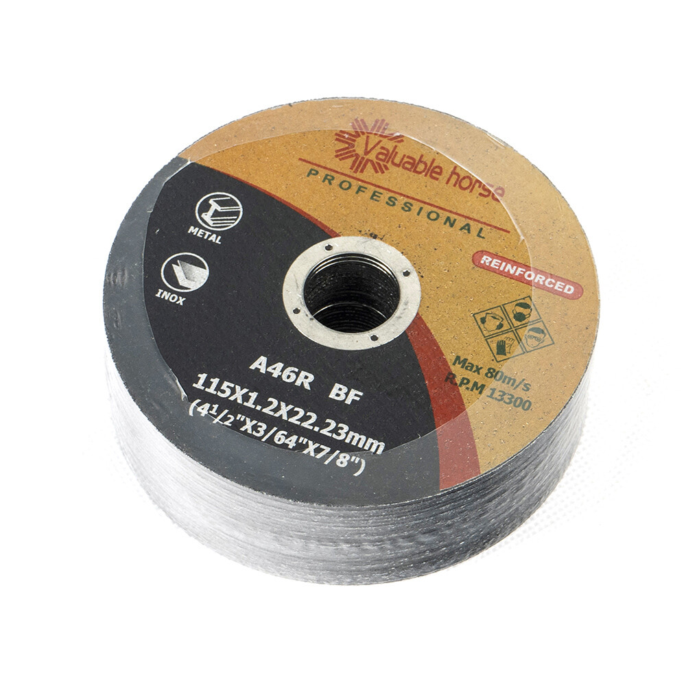 100 Pack 4.5 inch Cutoff Wheels 4.5 Cutting Discs Stainless Steel & Metal