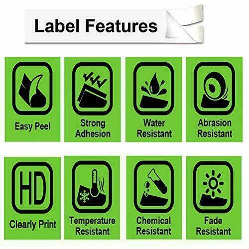 5PK Dymo Letratag Refill 91331 91330 White Plastic Label Tape 12mm LT-100H 1/2″