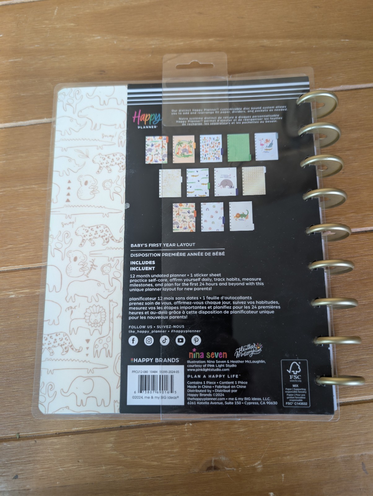 Happy Planner Classic Baby’s First Year Layout Undated 12 Month Planner