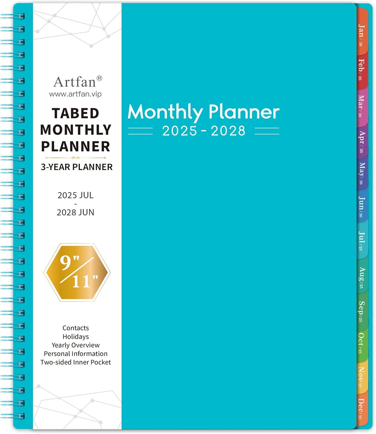 2025-2028 Monthly Planner/Calendar – 3 Year Monthly Planner 2025-2028, Jul.2025
