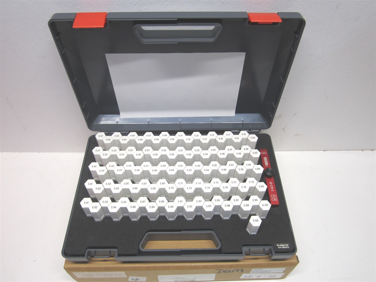 SPI (616-62062) 0.1969 to 0.2362″ Range Class ZZ Plug Gage Set – 101 Pieces