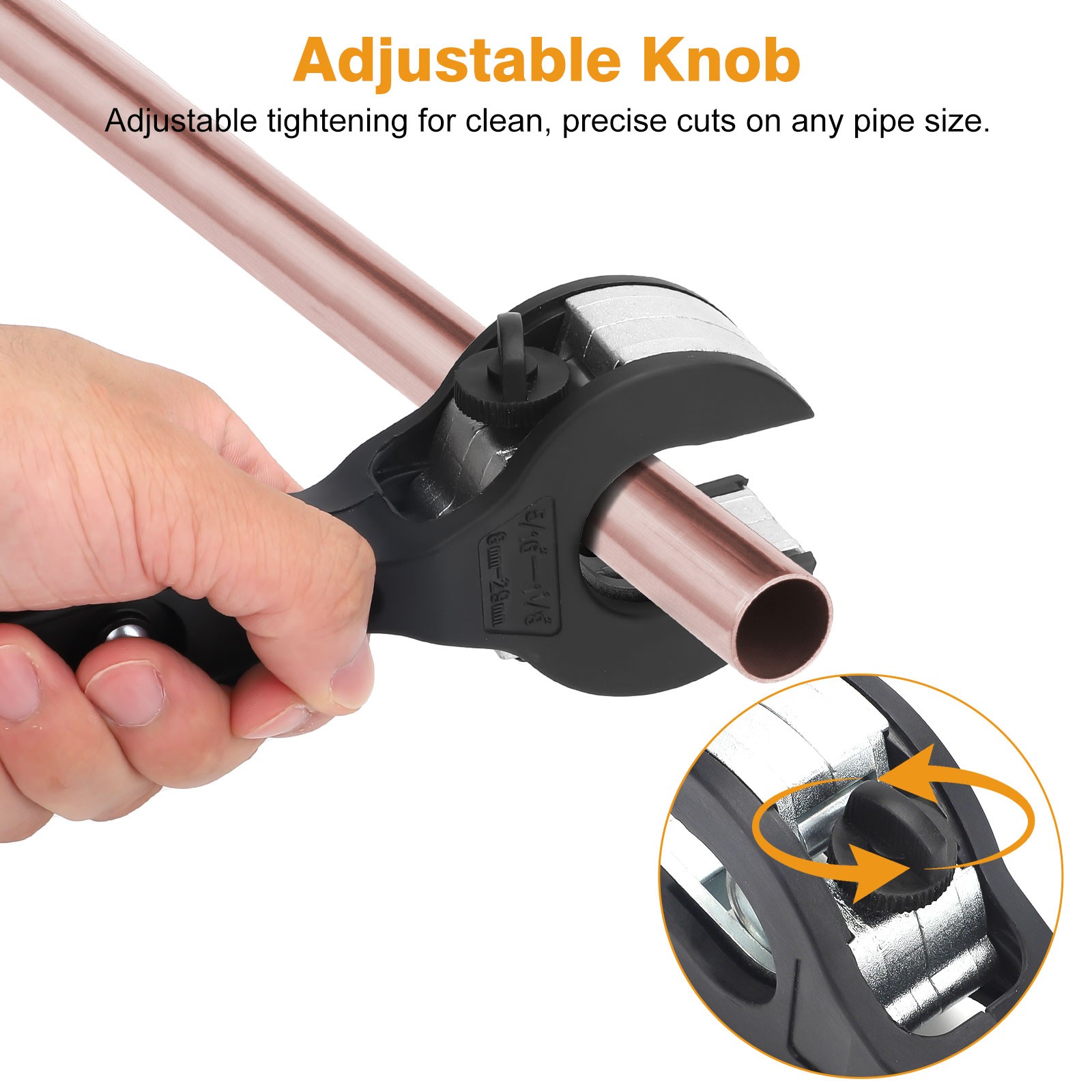 Ratcheting Tubing Cutter Tool Copper PVC Pipe Ratchet Tube 8-29mm Tube Cutter