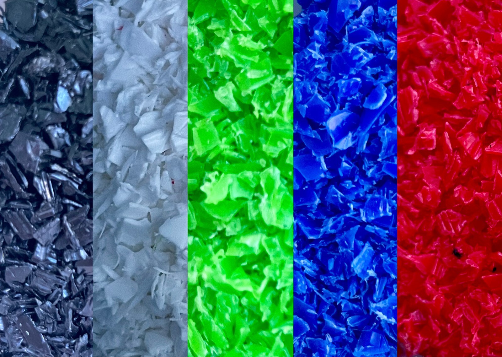 Recycled and shredded HDPE – By pound or bulk – WHITE