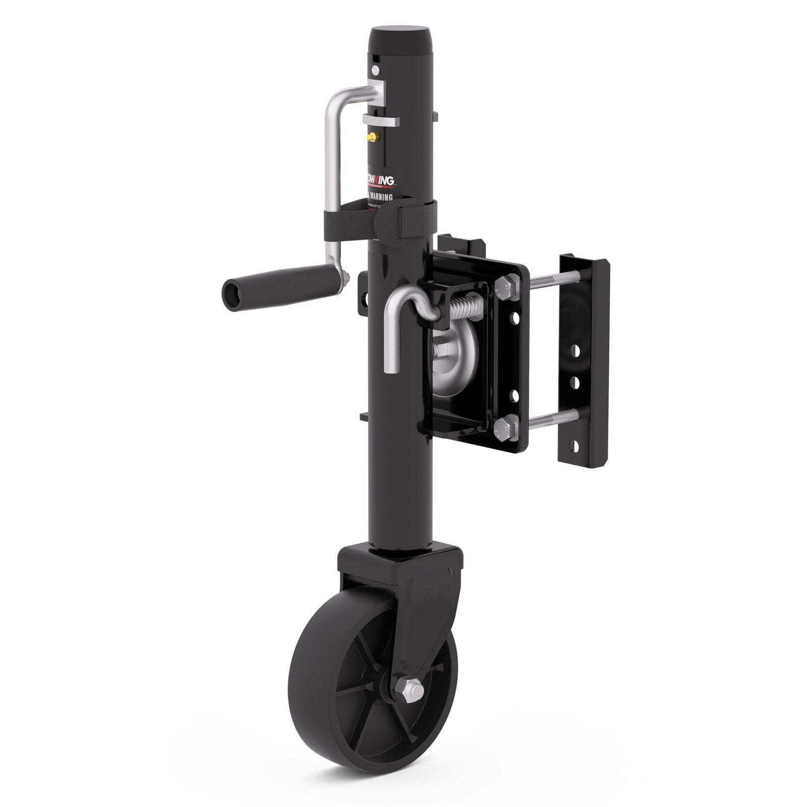 1200 lbs Trailer Jack with Wheel, 10″ Lift, Bolt On Tongue Jack for RV, Boat,…