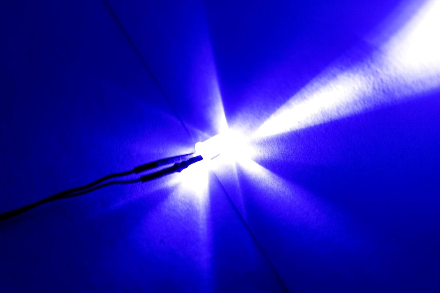 50PCS Ultra Bright 12v Pre Wired LED Diodes Light -Blue