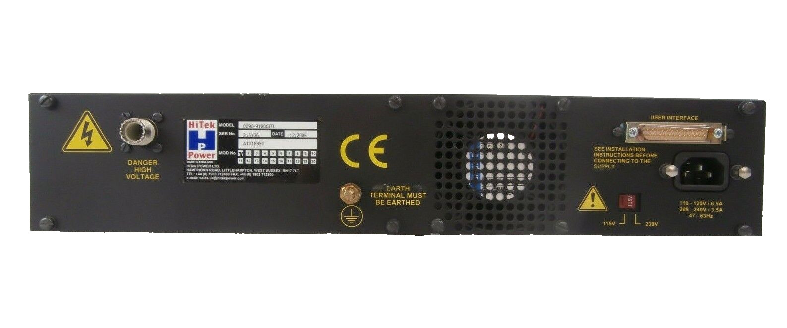 HiTek Power A1018950 Power Supply AMAT 0090-91806 ITL Quantum X Working Surplus