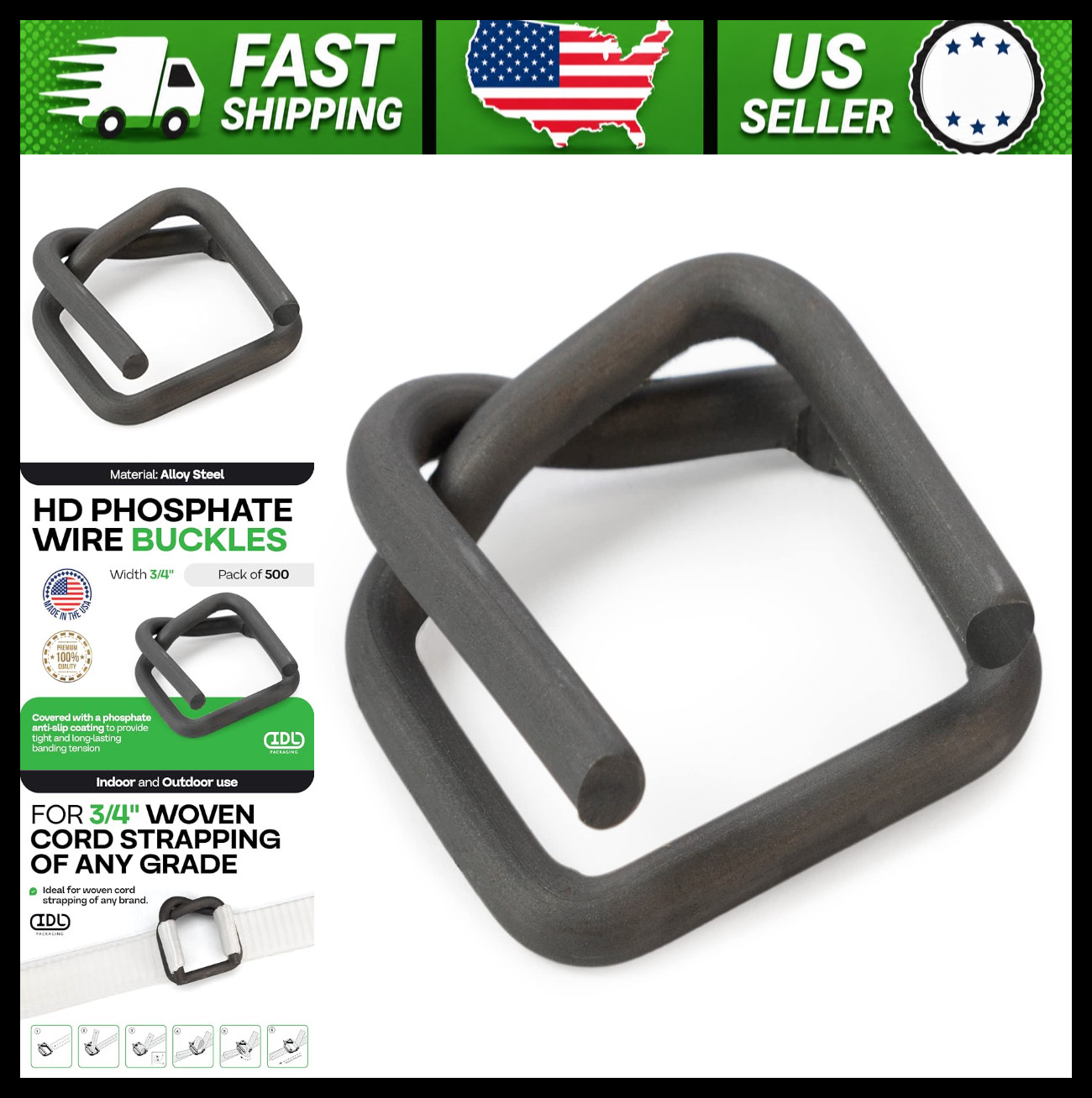 Cord Strapping Buckles 3/4