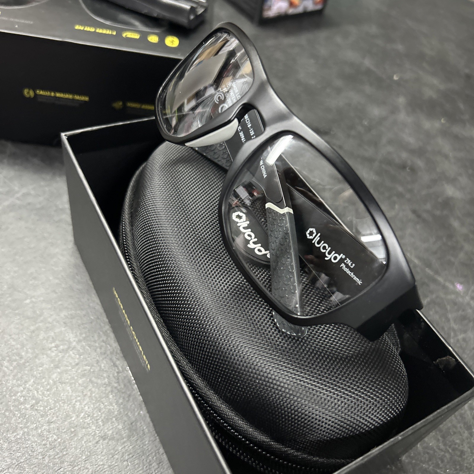 Lucyd Armor Smart Safety Glasses Bluetooth Audio Polarized LCD008-20 ANSI Z87.1