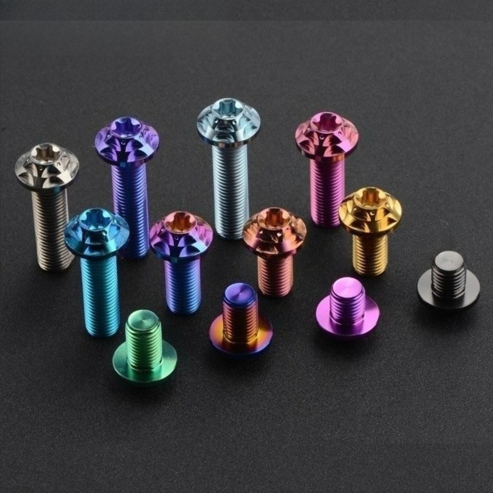 Titanium Bolt M10x10-40mm Plum Head Torx T50 Screws Gr5 for Bike Motorcycle Car