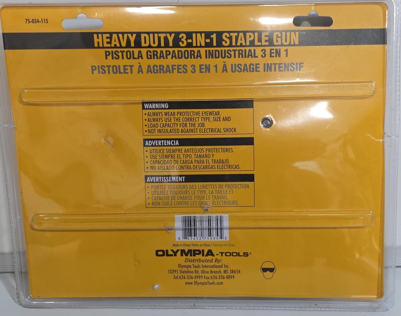 Olympia Tools 3 in 1 Heavy Duty Staple Gun Complete Kit with 2700 Pieces – New
