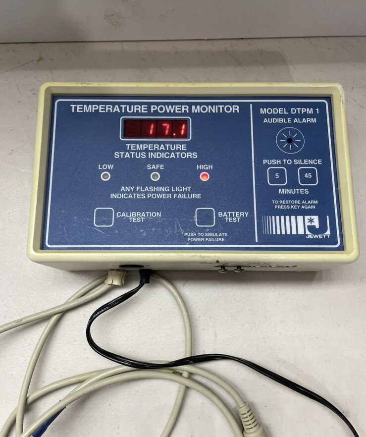 Jewett DTPM1000-1B Cold Storage Temperature Monitor/Alarm Mixed Materials