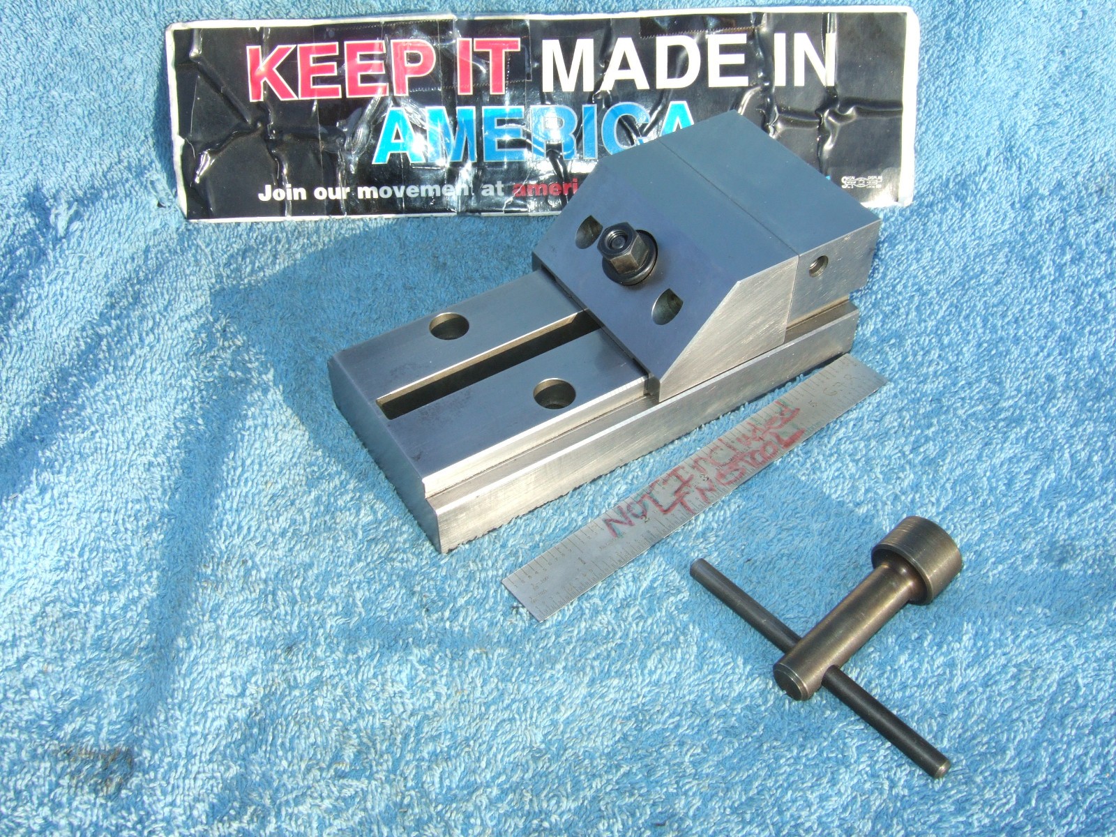 HERMANN SCHMIDT USED V0-4 GRIND VISE W/WRENCH TOOLMAKER MACHINIST INSPECTION #K