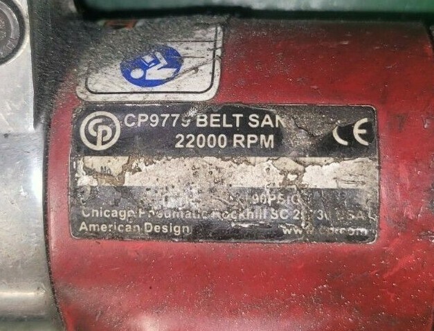 Chicago Pneumatic 3/8» Industrial Air Sander CP9779 22,000 RPM Max Speed
