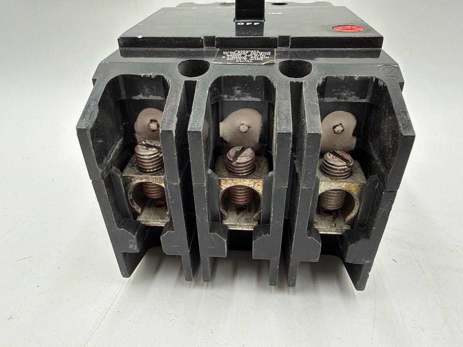 GE TEY330 Circuit Breaker 30A 3P 480/277V TEY 3 Pole 30 Amp Paper Label