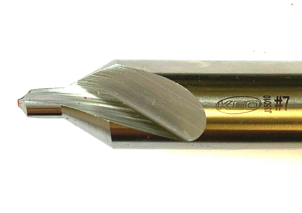 KEO #7 CENTER DRILL (COMBINED DRILL & COUNTERSINK) 60 DEGREE #10700 USA
