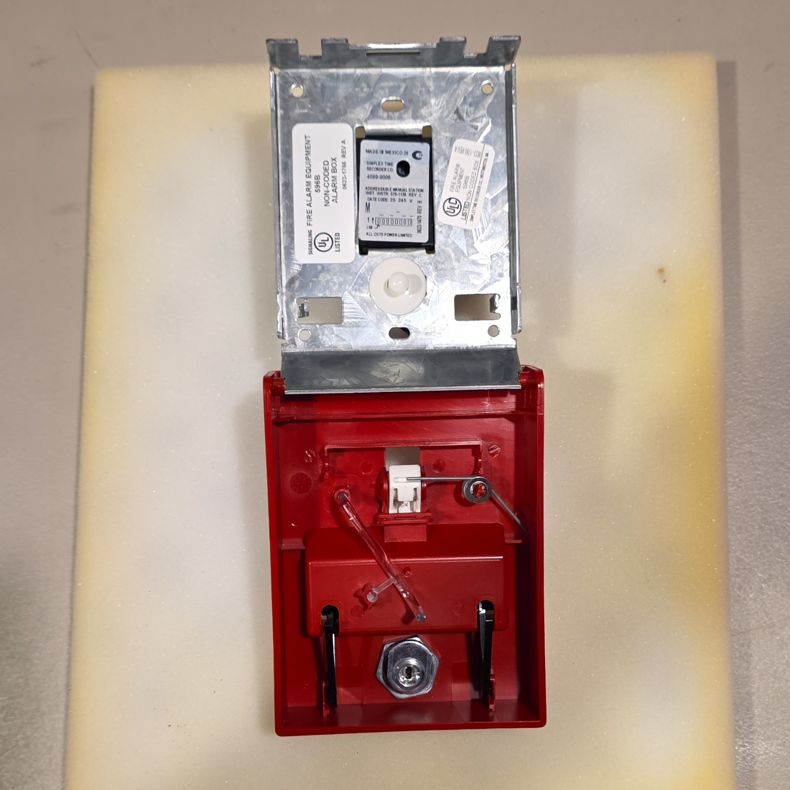 Simplex 4099-9006 Addressable Manual Pull Station Fire Alarm Push/Pull Down