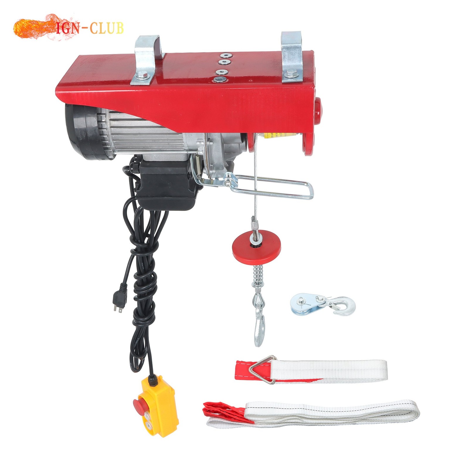 PA600 Mini Hoist 1320lbs/600kg – 4.2m Lift 1200W with Wired Remote Control