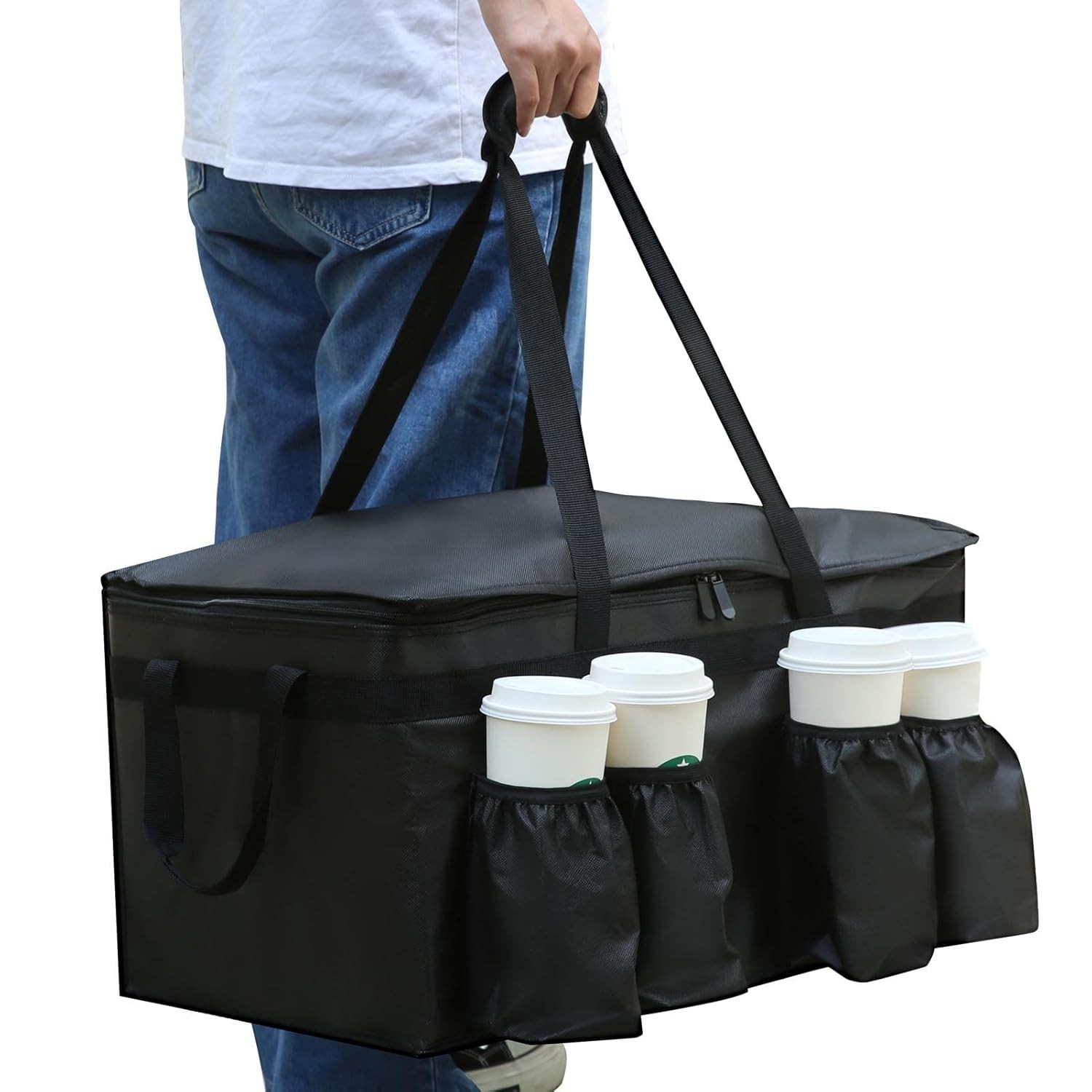 Catering Bag for doordash uber eats 22x14x13 Insulated Food Delivery Bag with…