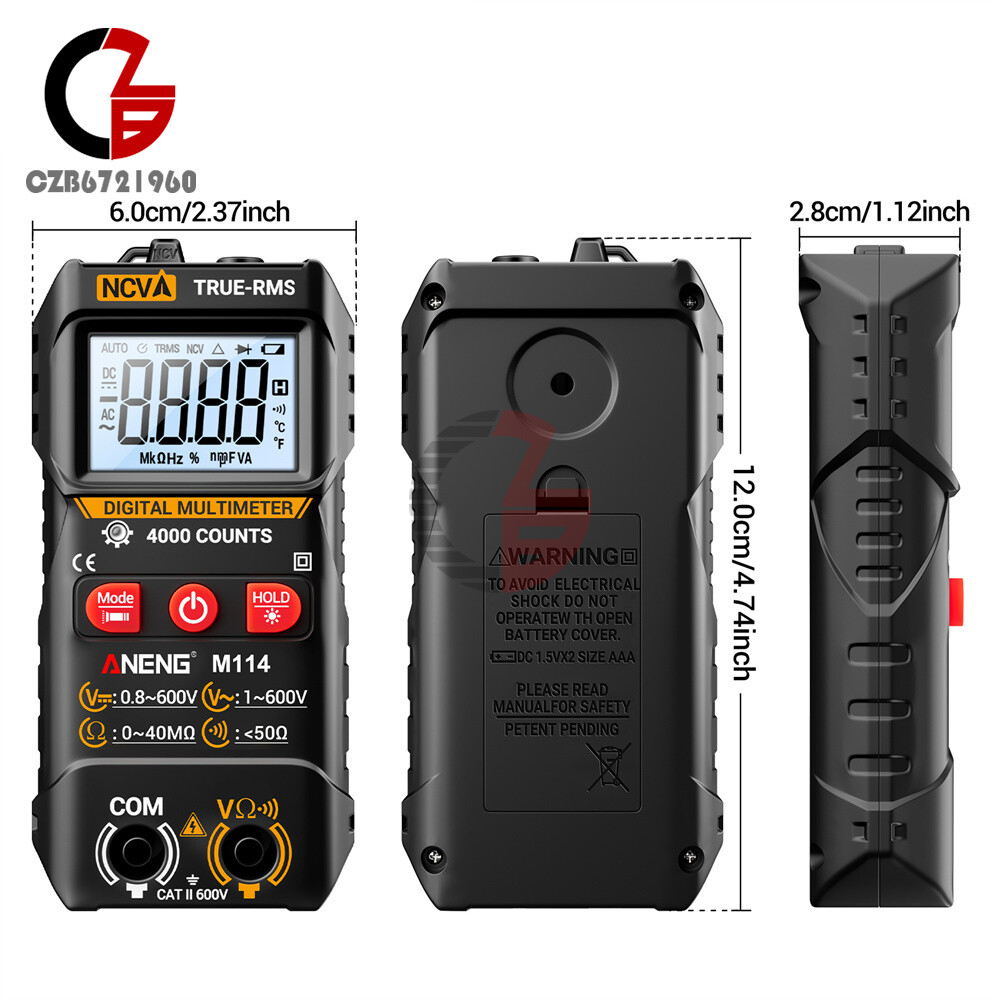 ANENG Digital Multimeter Automatic Voltmeter NCV Resistance Electrician Tester