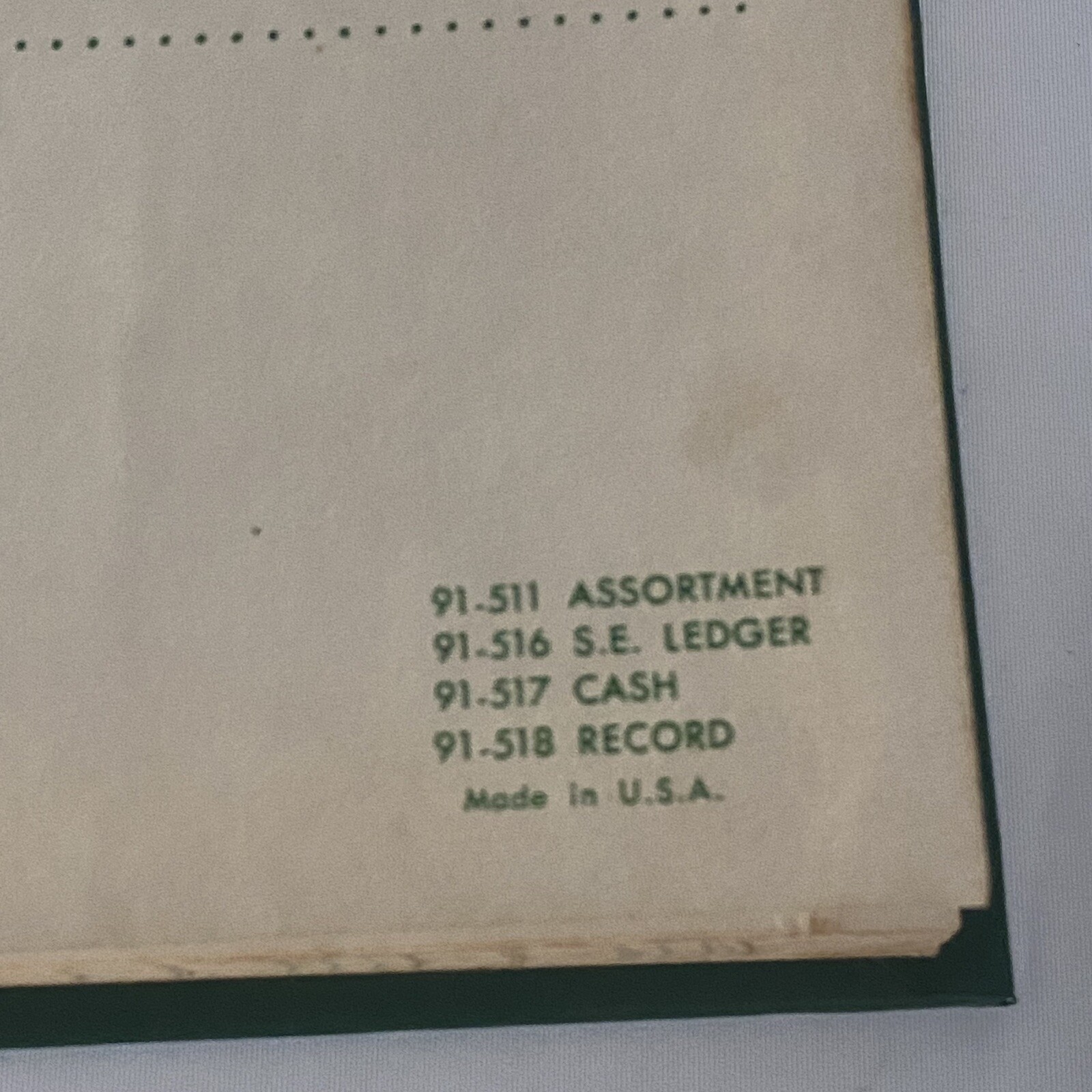 Cash Record S.E. LEDGER BOOK! NATIONAL BLANK BOOK CO. Eagle Line Vintage READ