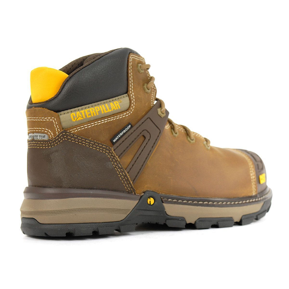 Caterpillar Men’s Excavator Superlite WP CT Dark Beige Work Boots P724871