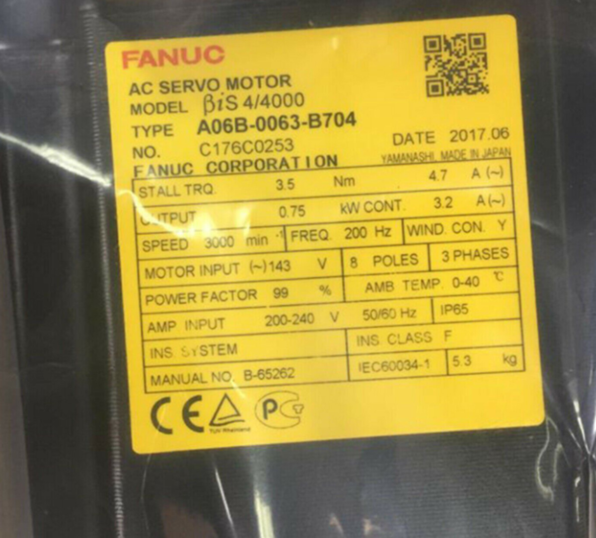New in Box FANUC A06B-0063-B704