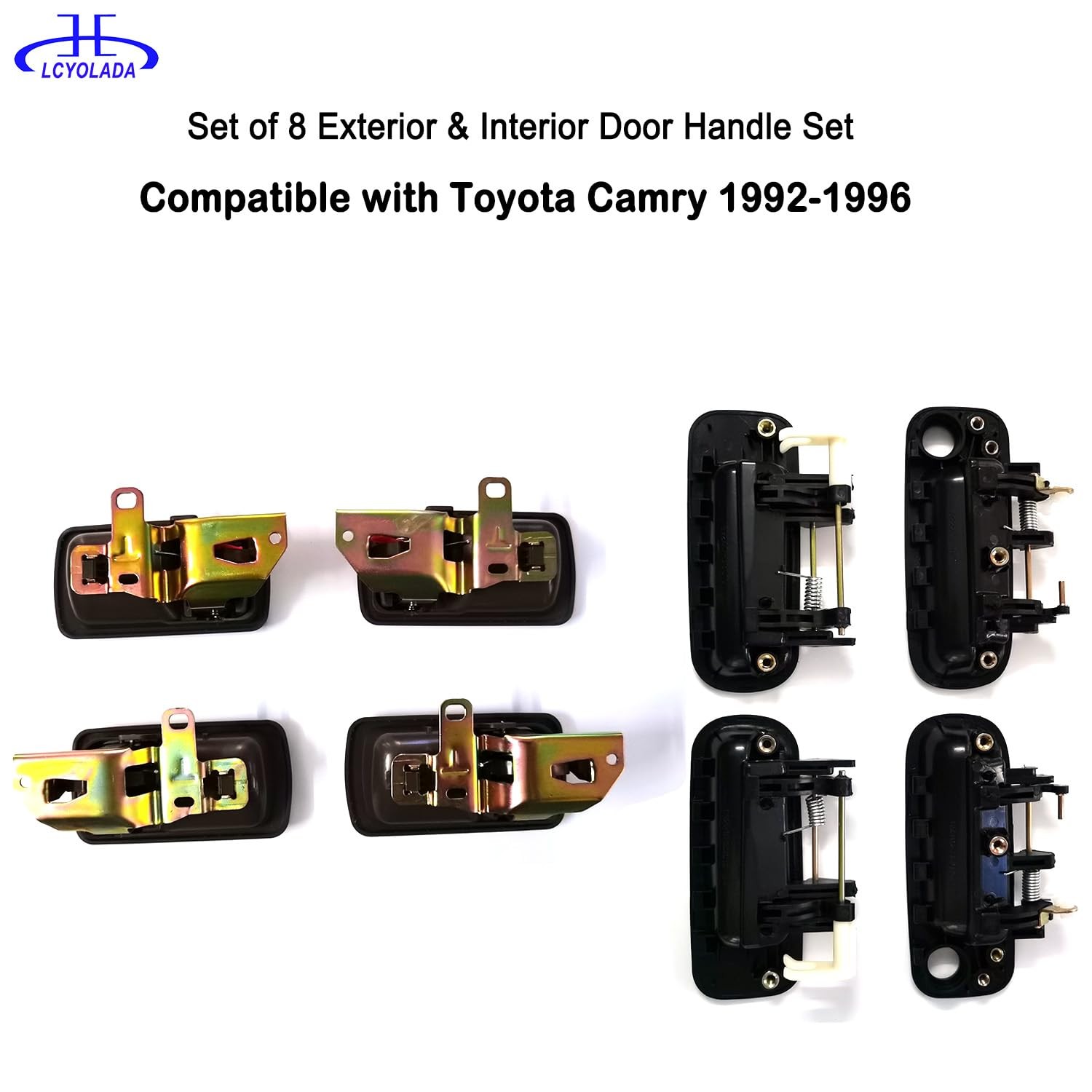 Set of 8 OEM Toyota Camry Door Handles 1992-1996 Interior Exterior Replacement