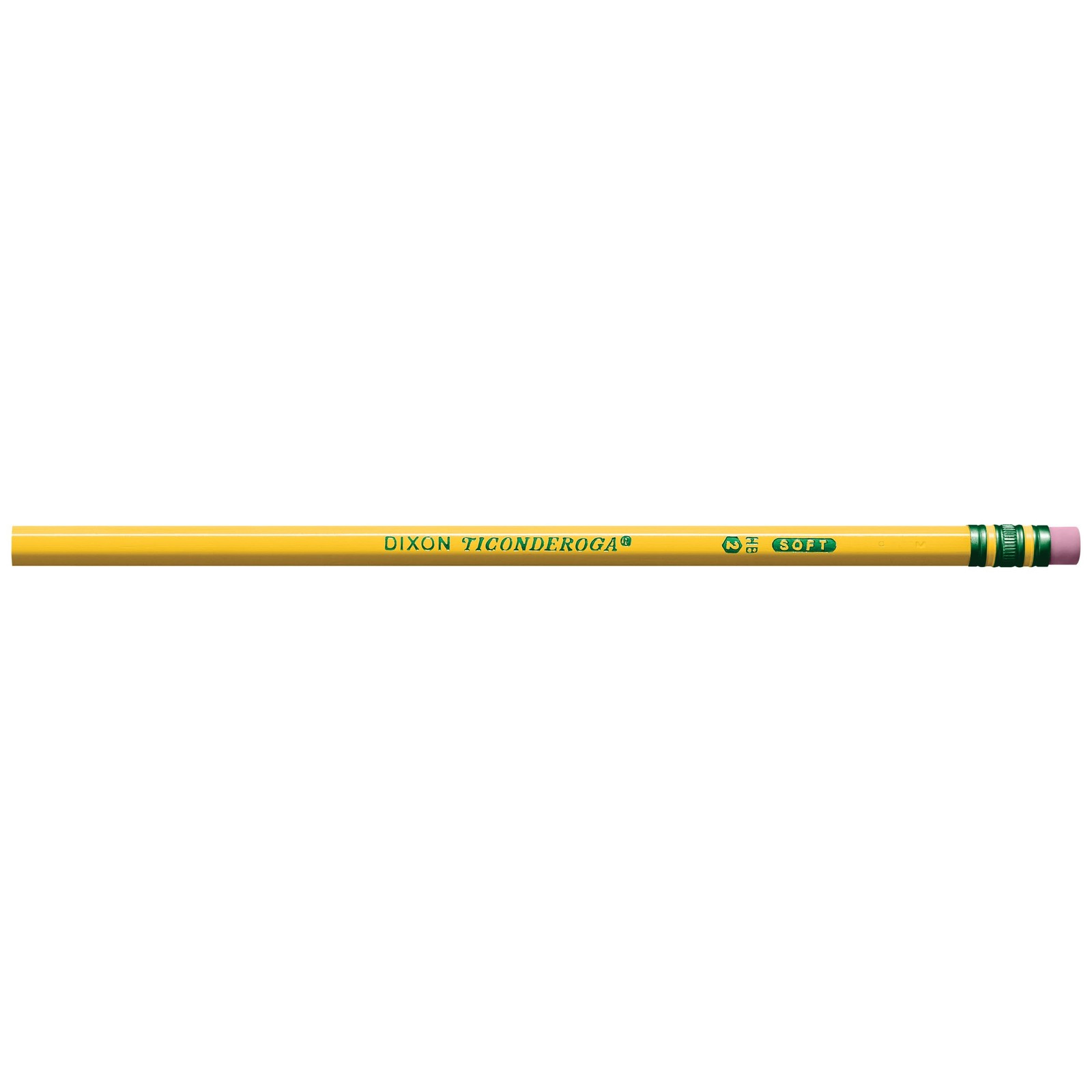 Ticonderoga Wood-Cased Pencils, Unsharpened, 2 12 Count (Pack of 1), Yellow